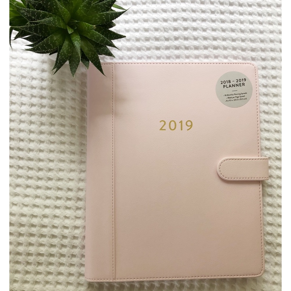 Baby Pink Portfolio 2018-2019 Planner